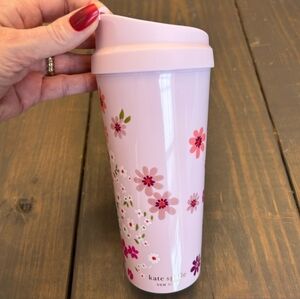 Kate Spade Pink Floral Travel Mug